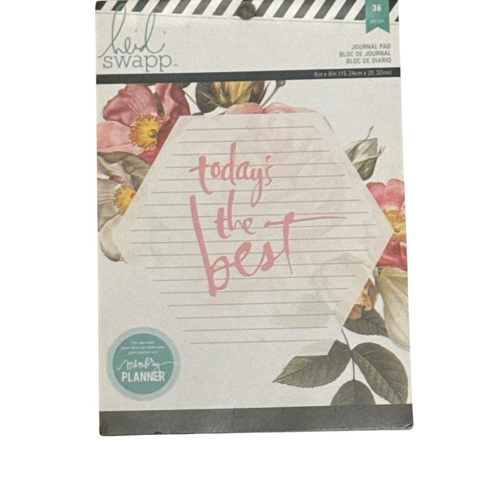 Heidi Swapp Pink Floral Journal Pad